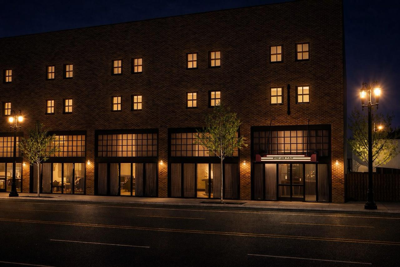 Street view at night